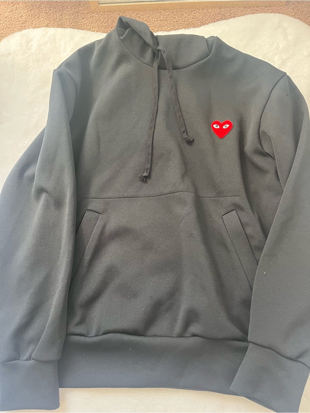 Comme Des Garçons Play Black Hoodie
